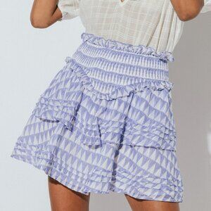 Cleobella Kenna Mini Skirt Triangle Print
